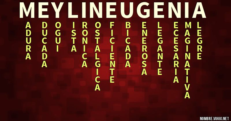 Acróstico meylin eugenia