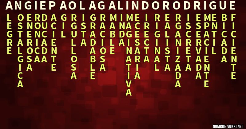 Acróstico angie paola galindo rodrigue