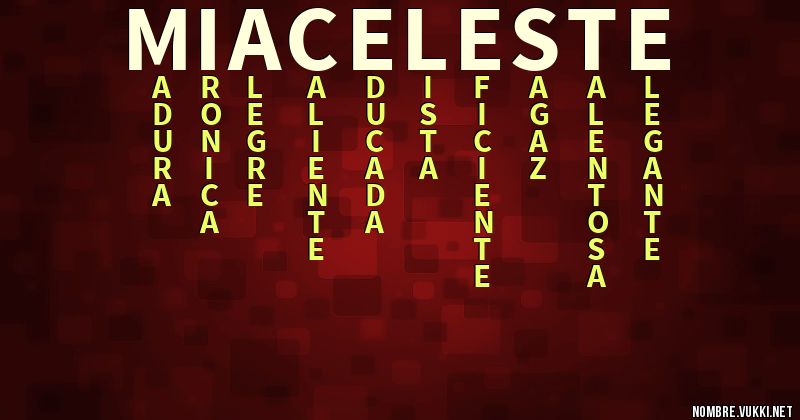 Acróstico mia celeste