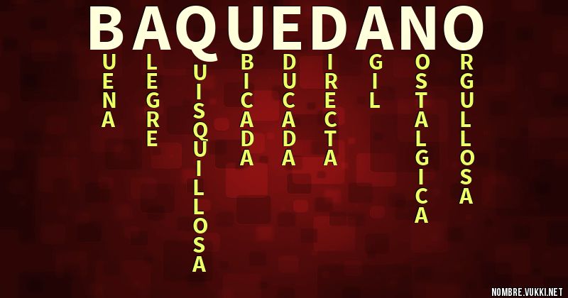 Acróstico baquedano