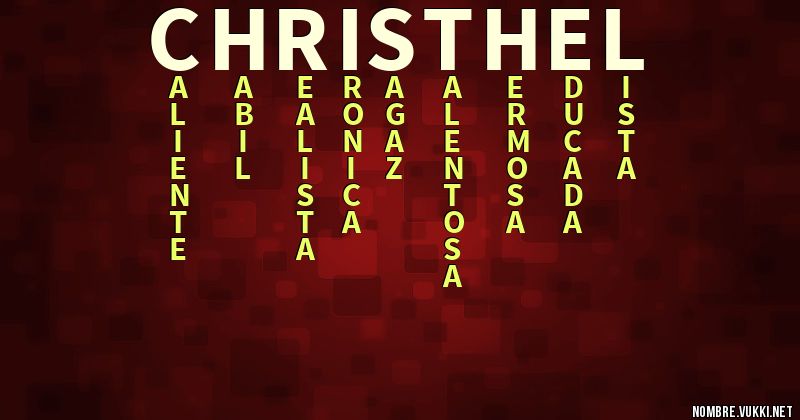 Acróstico christhel