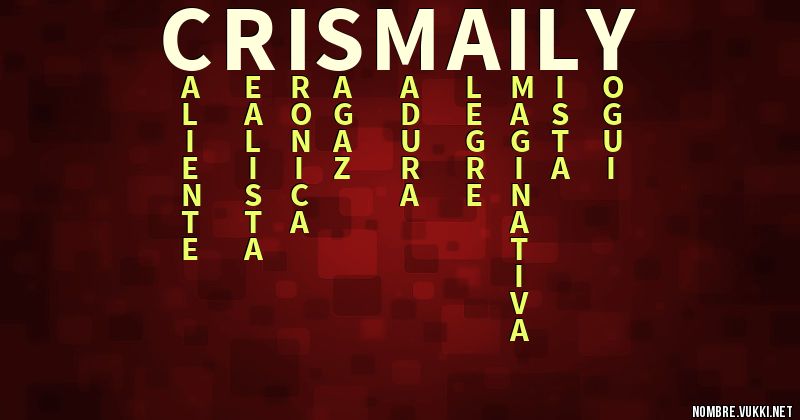 Acróstico crismaily