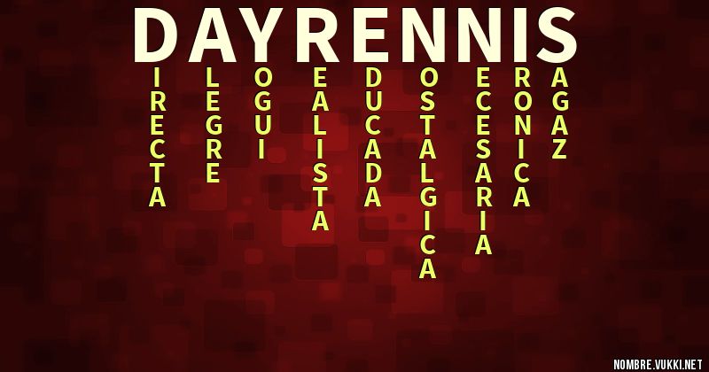 Acróstico dayrennis