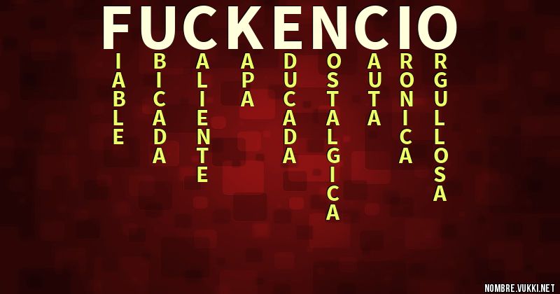 Acróstico fuckencio
