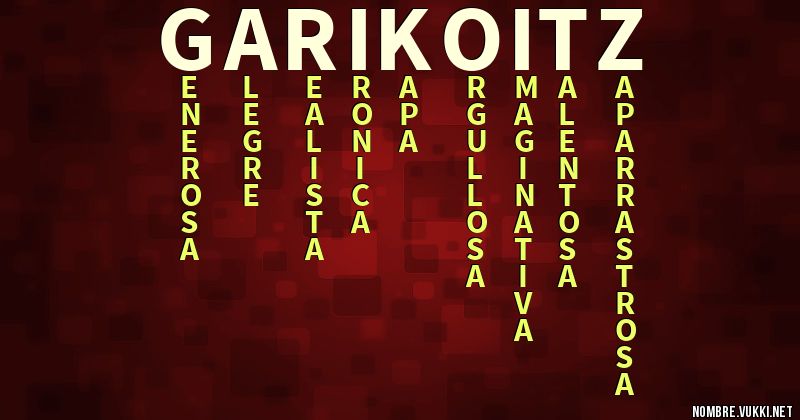 Acróstico garikoitz