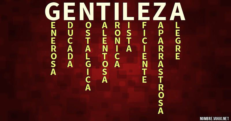 Acróstico gentileza