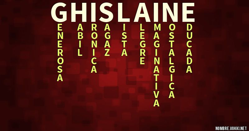 Acróstico ghislaine