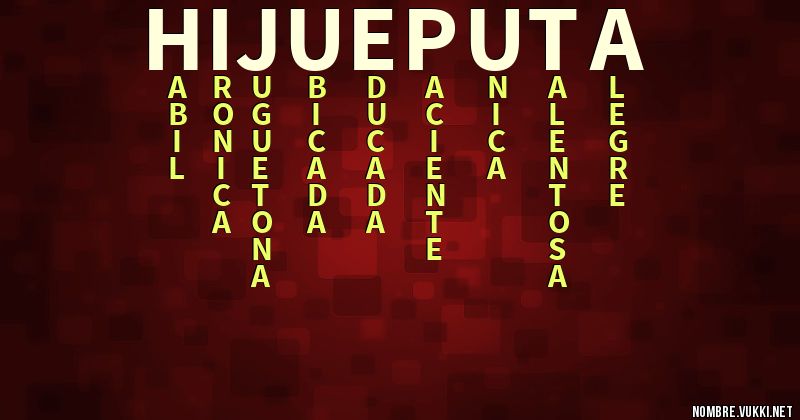 Acróstico hijueputa