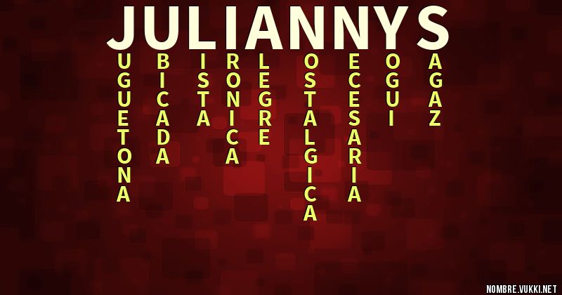 Acróstico juliannys