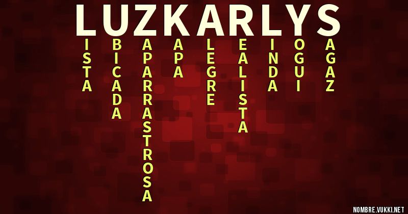 Acróstico luzkarlys