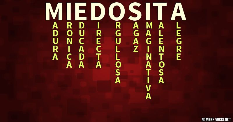 Acróstico miedosita