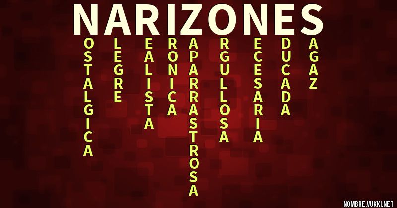 Acróstico narizones