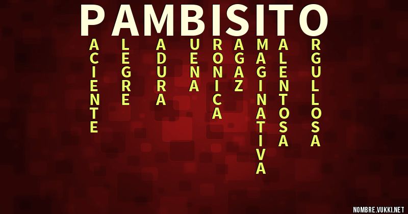 Acróstico pambisito
