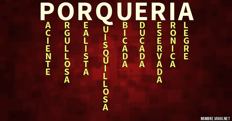 Acróstico porquería