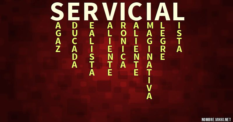 Acróstico servicial