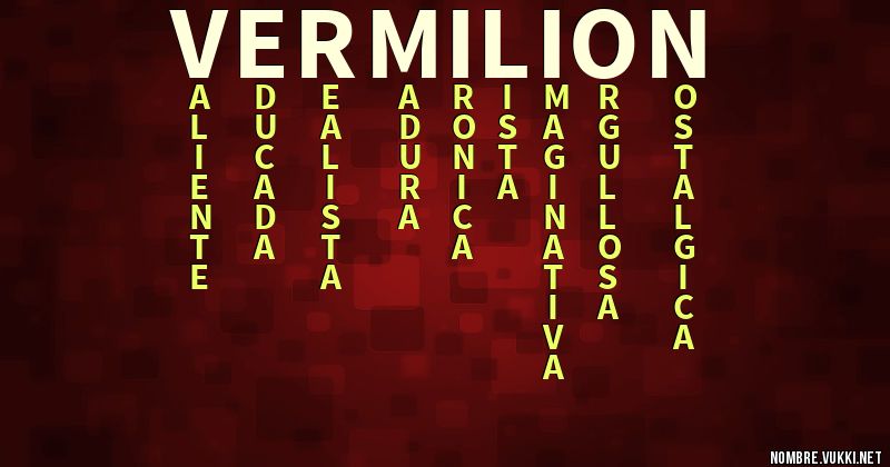 Acróstico vermilion