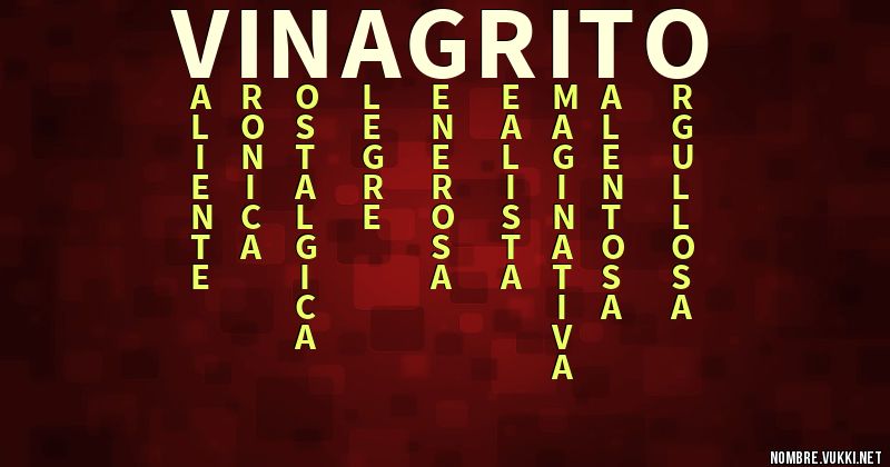 Acróstico vinagrito