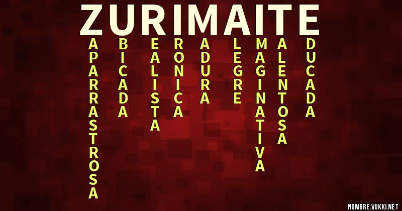Acróstico zuri maite