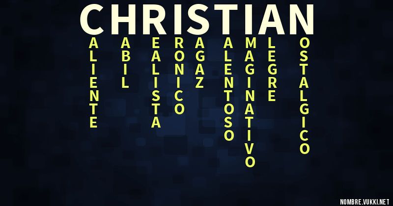Acróstico christian