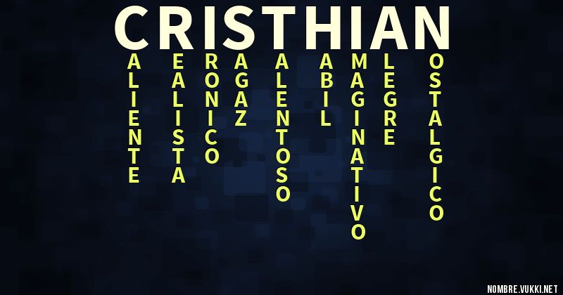 Acróstico cristhian