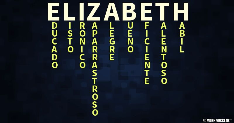 Acróstico elizabeth