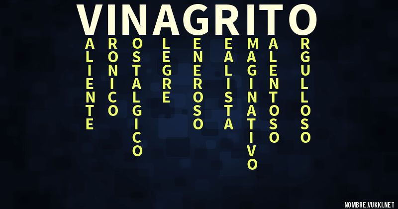 Acróstico vinagrito