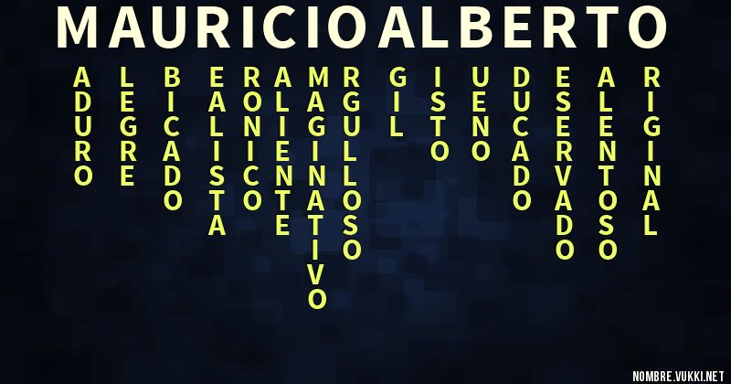 Acróstico mauricio alberto