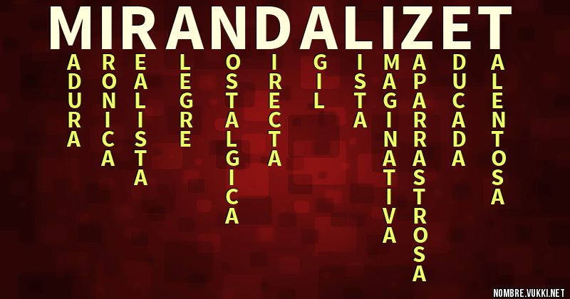 Qué significa miranda lizet