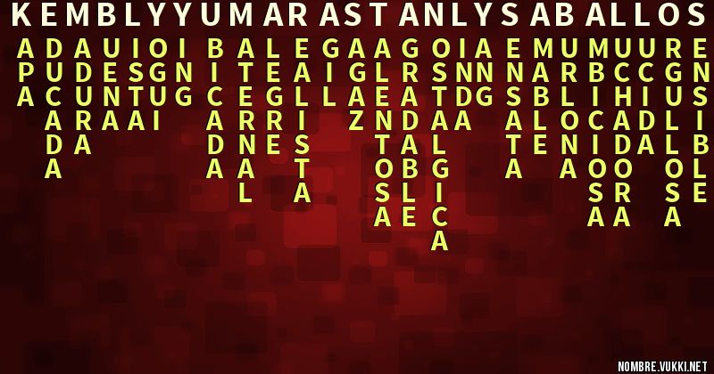 Acróstico kembly yumara stanly saballos