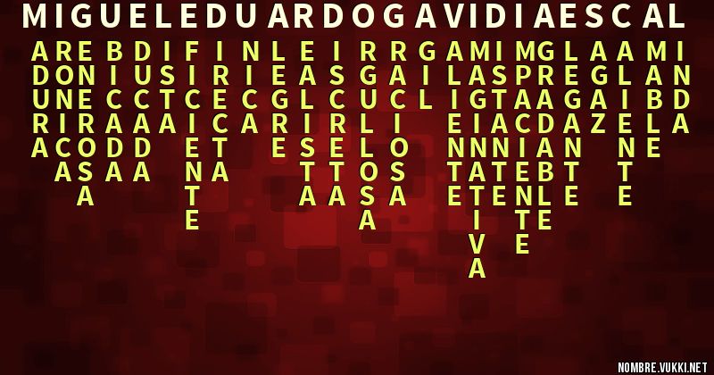 Acróstico miguel eduardo gavidia escal