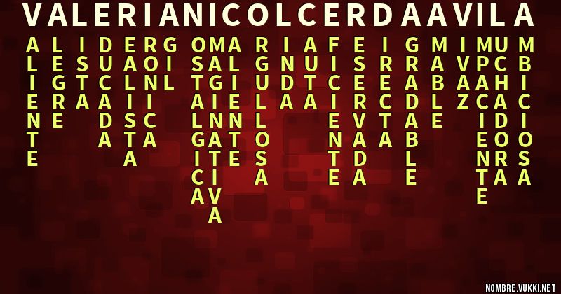 Acróstico valeria nicol cerda avila