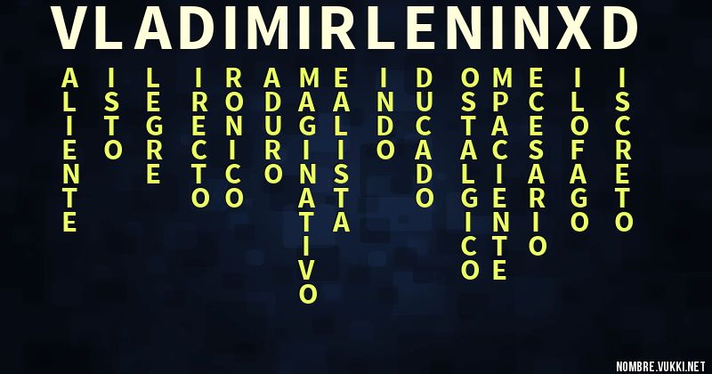 Acróstico vladimirleninxd