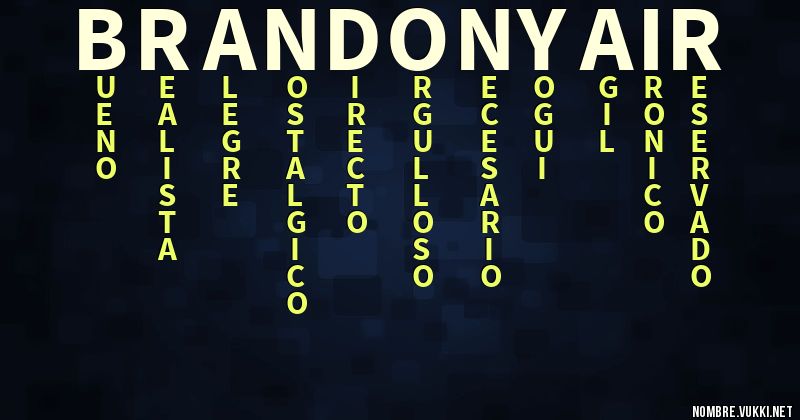 Acróstico brandon yair