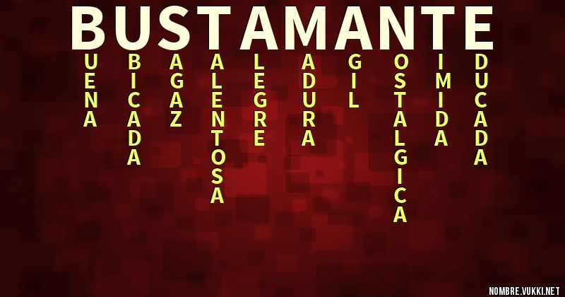 Acróstico bustamante