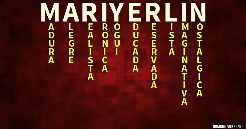 Acróstico mariyerlin