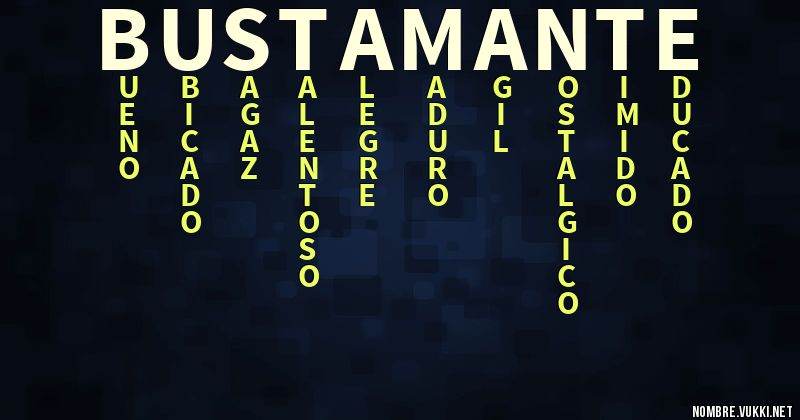 Acróstico bustamante