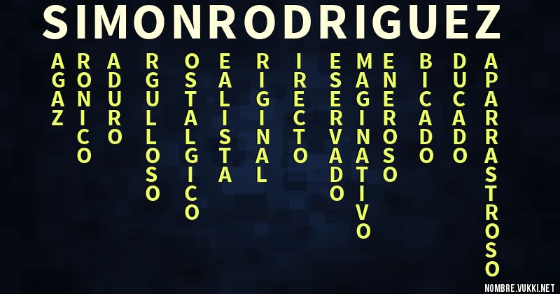 Acróstico simon rodriguez