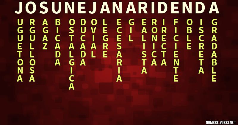 Acróstico josune janari denda