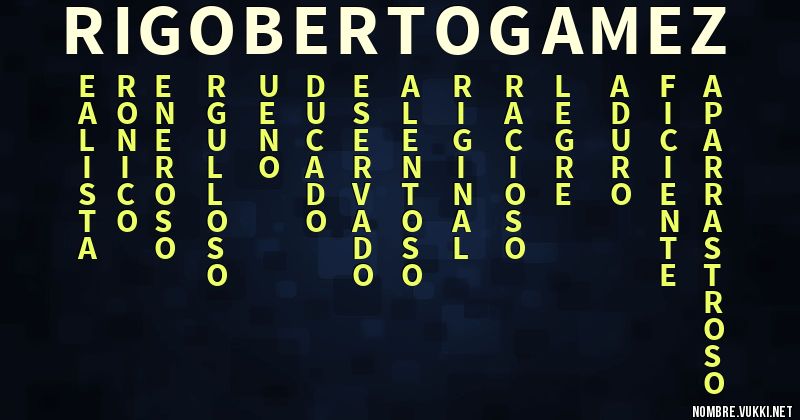 Acróstico rigoberto gamez