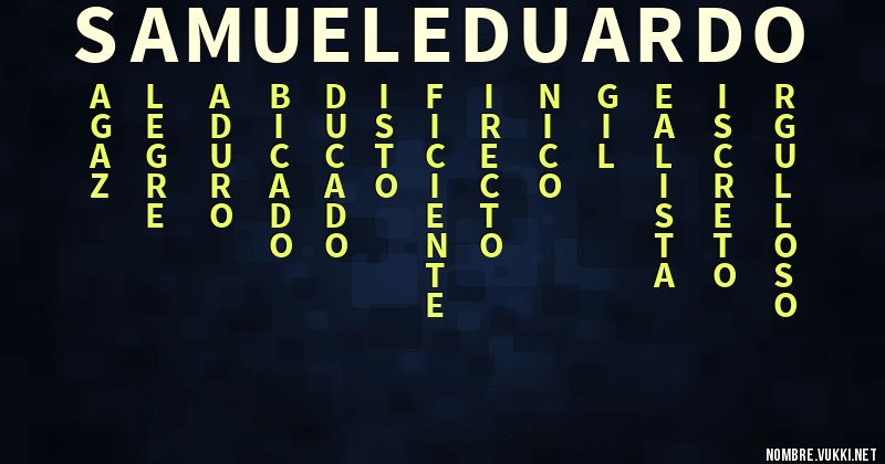 Acróstico samuel eduardo