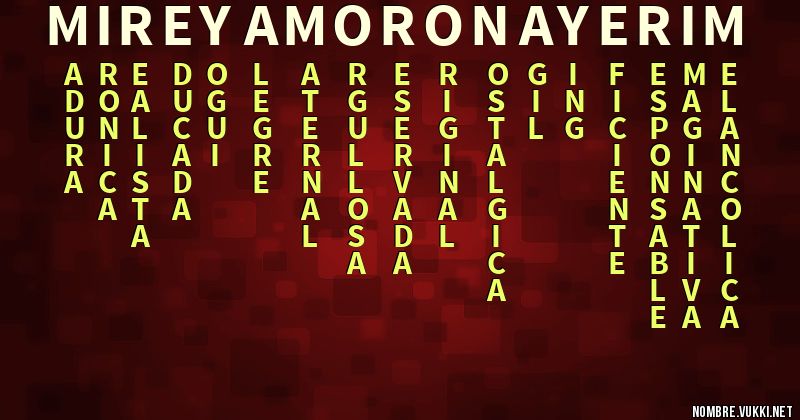 Acróstico mireya morÓn ayerim