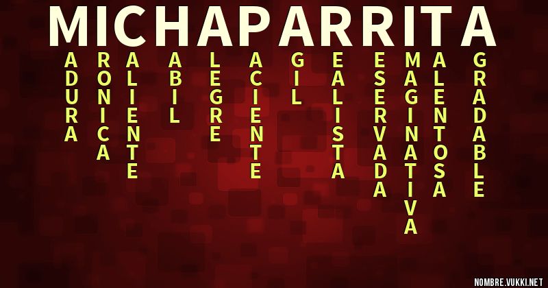Acróstico mi chaparrita