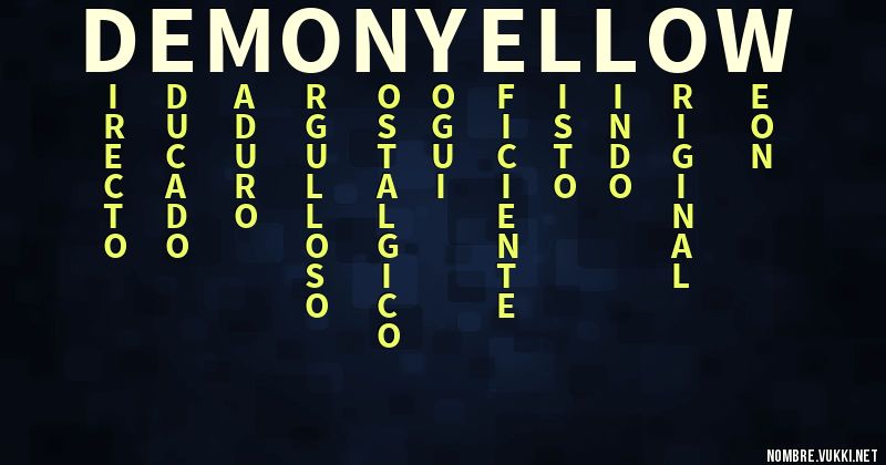 Acróstico demonyellow