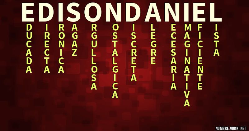 Acróstico edison daniel