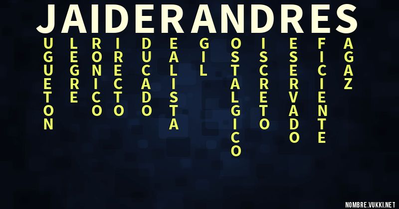 Acróstico jaider andres