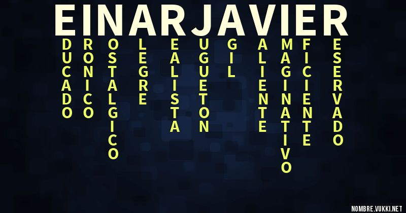 Acróstico einar javier