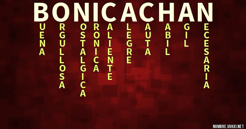Acróstico bonica-chan