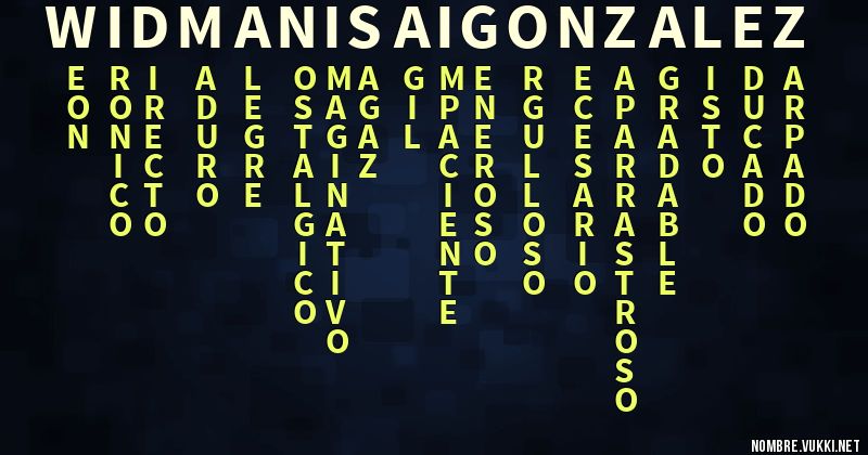 Acróstico widman isaí gonzález.