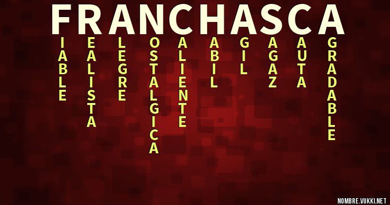 Acróstico franchasca