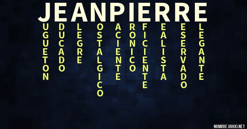 Acróstico jeanpierre